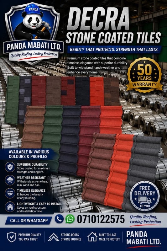 Decra - Stone Coated (Available in G28 and G26 Sizes)